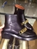 GIVENCHY LAURA LEATHER SILVER AND GOLD CHAIN ANKLE BOOTS